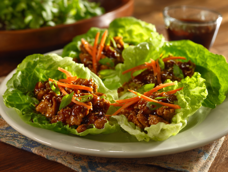 Teriyaki Turkey Lettuce Wraps