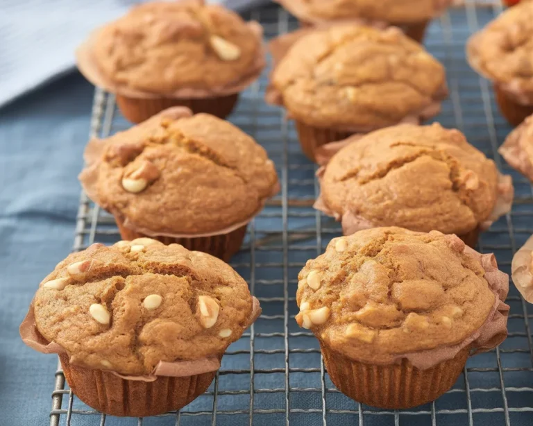 Deliciously spiced pumpkin muffins with a buttery topping, ideal for fall mornings.