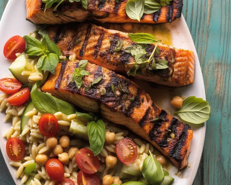 Delicious Greek Salmon with Fresh Herbs and Lemon Zest