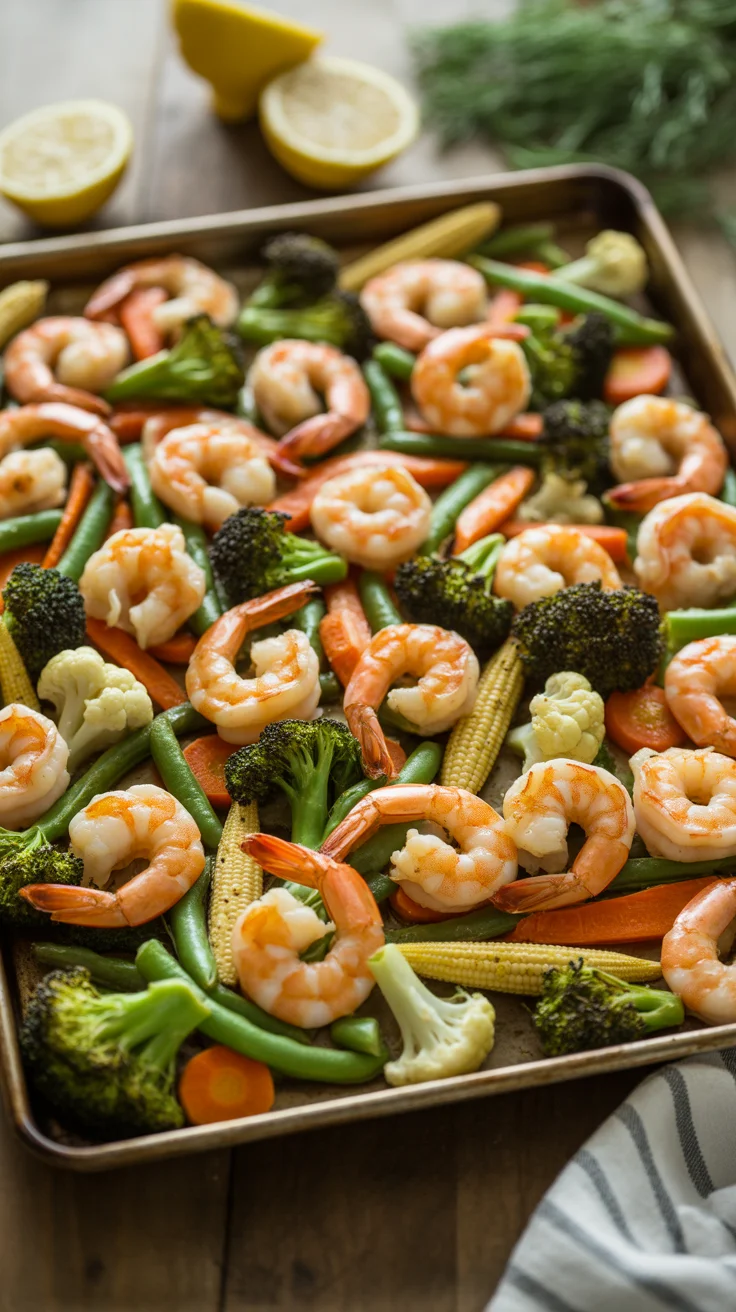 Sheet-Pan Garlicky Shrimp & Veggies: A Breeze to Make!