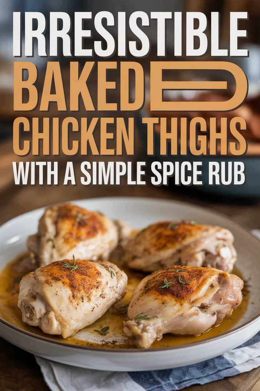 Irresistible Baked Chicken Thighs with a Simple Spice Rub